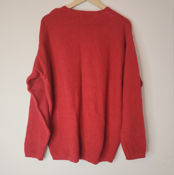 STRUCTURE Men’s V neck Sweater color Red, size M - Picture 2 of 8
